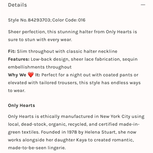 Only hearts champagne eyes halter top - Picture 3 of 3